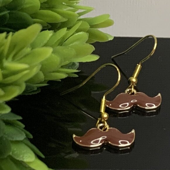 Mustache Earring, Taco Tuesday Earring, Gift Idea, Cinco De Mayo Earring - Picture 2 of 5